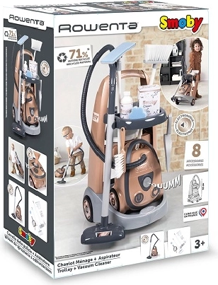 Smoby Rowenta úklidový vozík s vysavačem