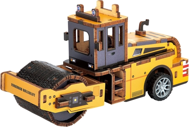 2Kids Toys 3D dřevěná skládačka silniční válec