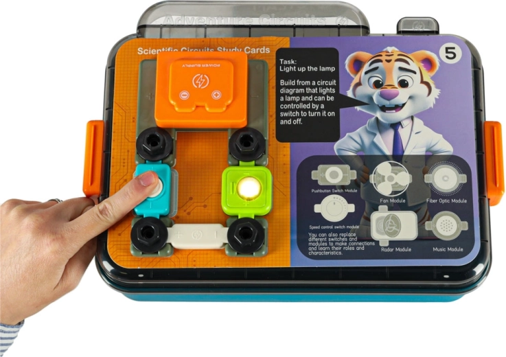 Postavte skutečné elektrické obvody snadno a bezpečně