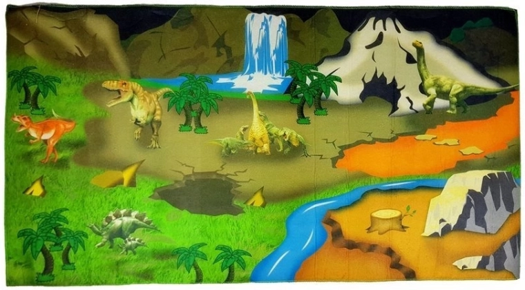 Dětská podlahová hrací podložka s dinosaury