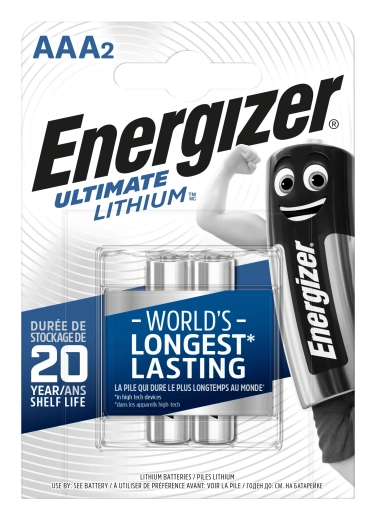 Energizer Ultimate Lithium AAA mikrotužkové baterie 1,5 V – 2 ks