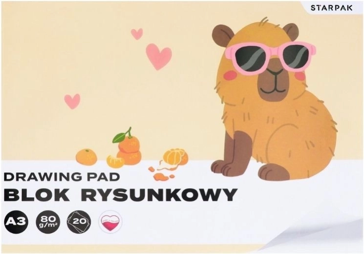 Kreslicí blok A3 Kapybara - 1 kus