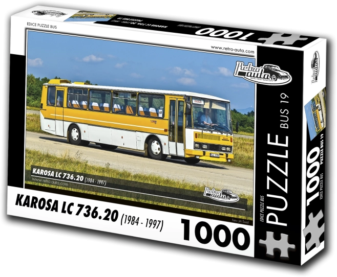 Puzzle Retro-auta Karosa LC 736.20 autobus 1000 dílků
