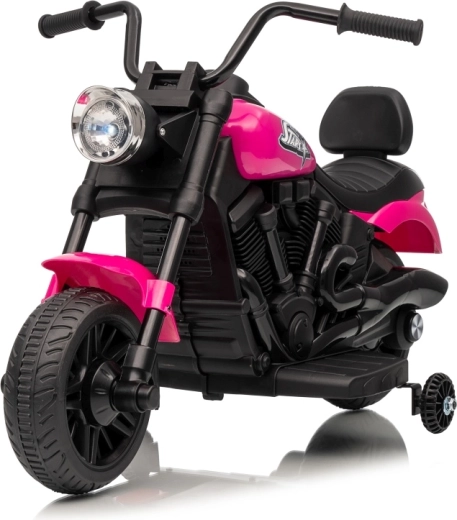 Dětská elektrická motorka STAR růžová
