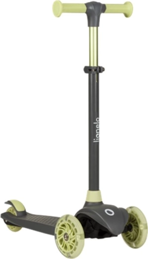 Dětská tříkolová koloběžka LIONELO Jessy Grey Green s LED kolečky