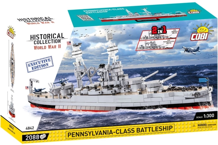 Cobi USS Arizona / USS Pennsylvania executive edition stavebnice bitevní loď 2 v 1