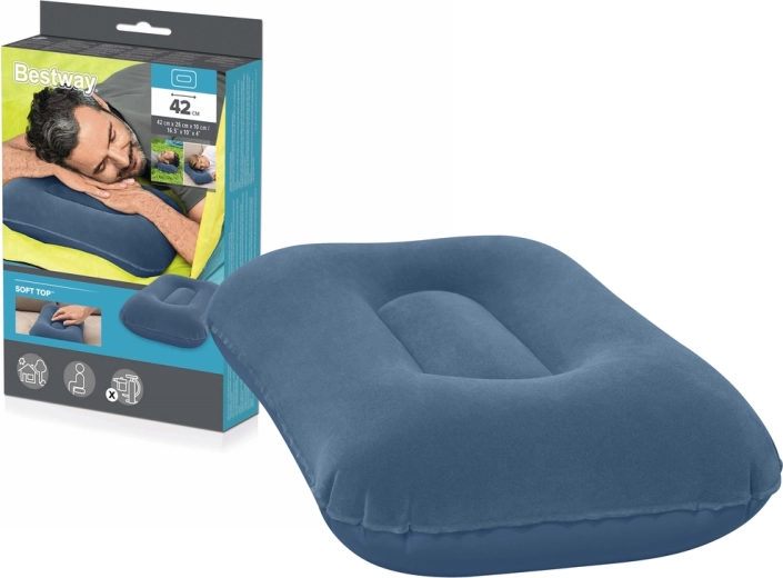 Bestway nafukovací velurový polštář 42 cm