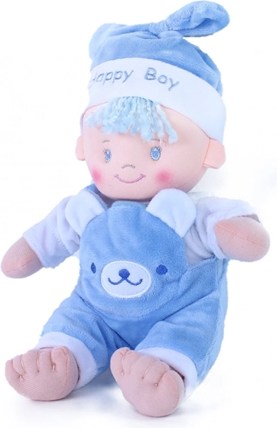 Hadrová panenka – modré miminko 25 cm