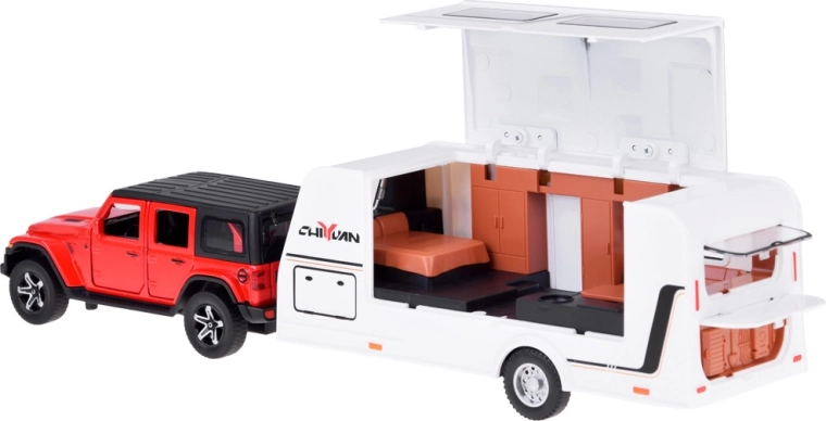 Karavan s otevíráním a vybaveným interiérem