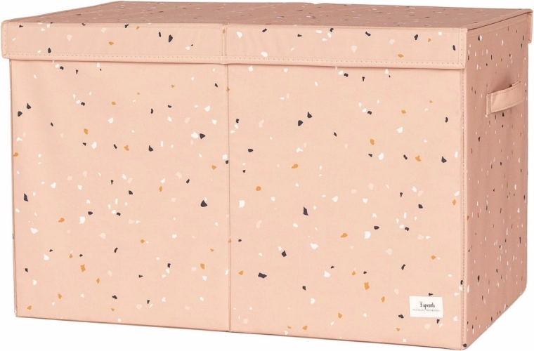 3 Sprouts truhla na hračky recycled terrazzo clay