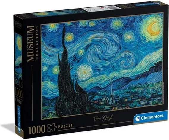 Clementoni puzzle Museum collection van Gogh Hvězdná noc 1000 dílků
