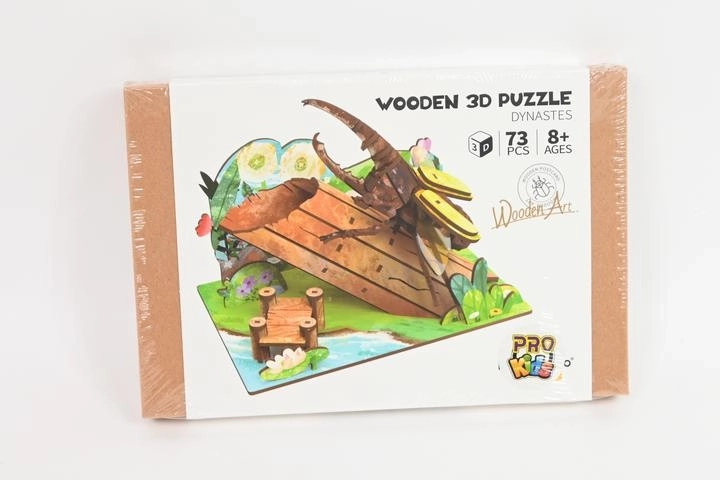 3D dřevěné puzzle chrabroš na stromě