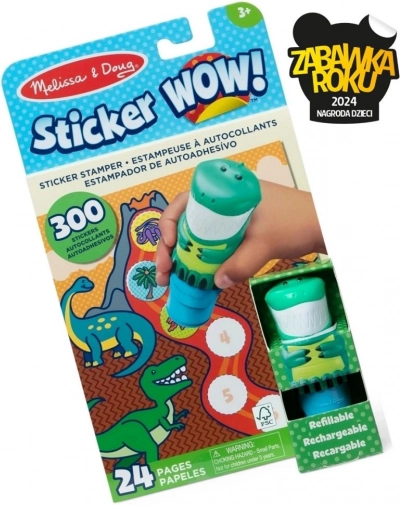 Kreativní sada samolepek s dinosaury – Melissa & Doug
