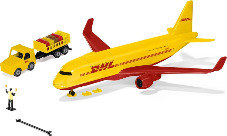 Siku World transportní letadlo DHL s příslušenstvím