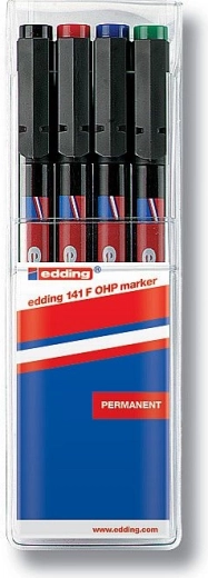 Permanentní popisovač Edding 141 F – sada 4 ks