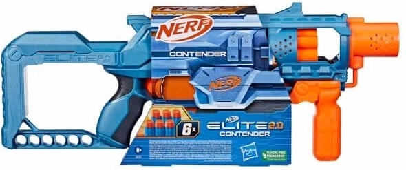 Nerf Elite 2.0 Contender – blaster s bubnovým zásobníkem