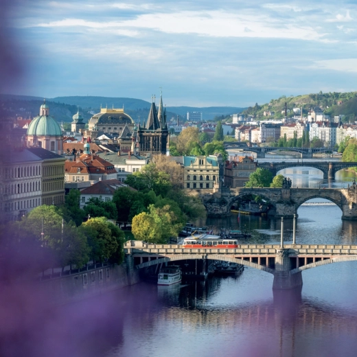 Mosty přes Vltavu v plné kráse