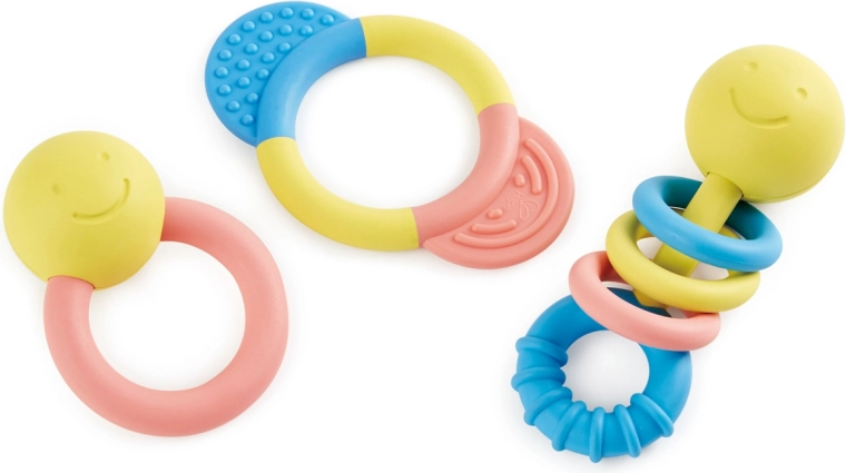 Hape Eco Baby sada chrastítek a kousátek
