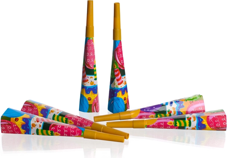 Papírové párty trubky 19 cm (6 ks) MY PARTY