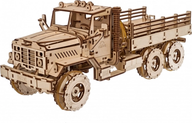 Dřevěné 3D mechanické puzzle UGEARS nákladní auto cargo