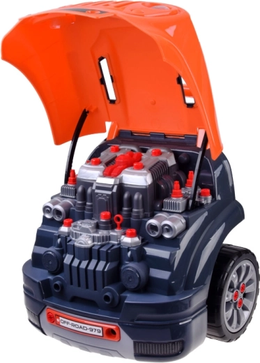 Otevírací kapota a vyjímatelný motor