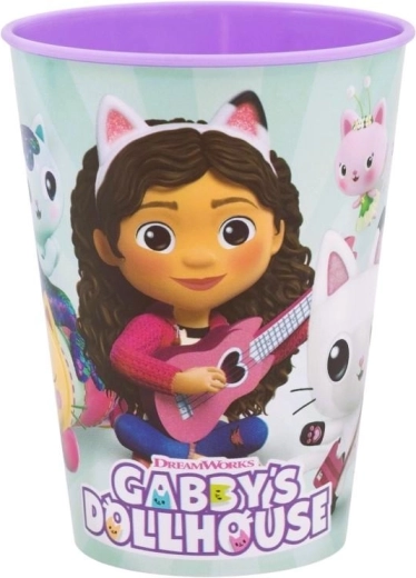 Dětský plastový kelímek Gábinin kouzelný domek 260 ml