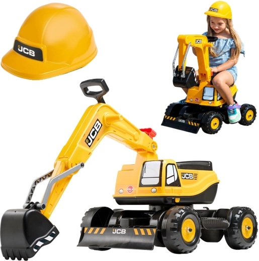 Dětské odrážedlo bagr Falk JCB s otočným ramenem a helmou