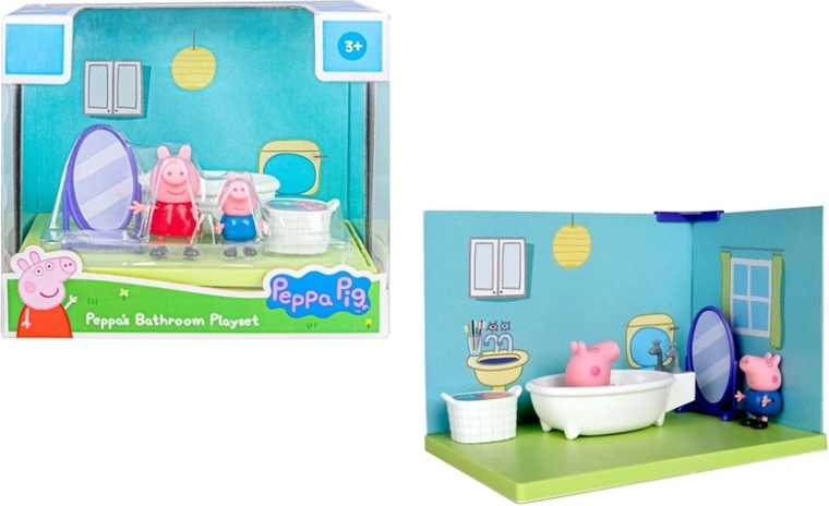Peppa Pig sada do koupelny se 2 figurkami