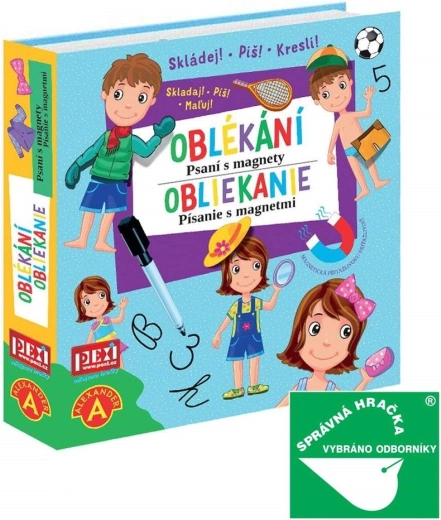 Alexander Psaní s magnety – oblékání