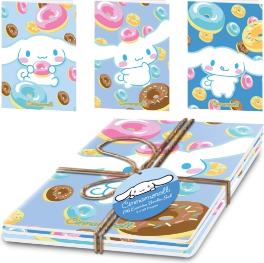 Cinnamoroll sada sešitů A5 (3 ks)
