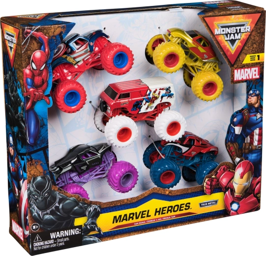 5 hrdinských monster trucků v jednom balení