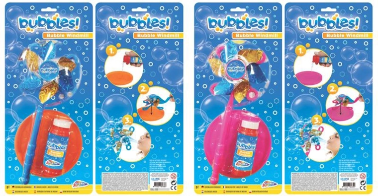 Bublifuk větrný mlýn 53 ml, 2 druhy