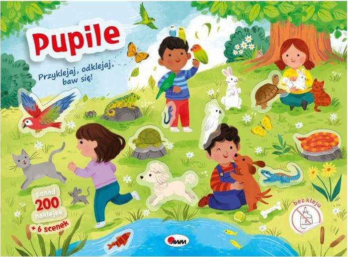 Přilepuj, odlepuj, bav se! Mazlíčci – opakovaně použitelné samolepky