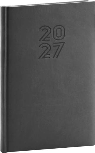 Notique týdenní diář Aprint 2027 černý 15 × 21 cm