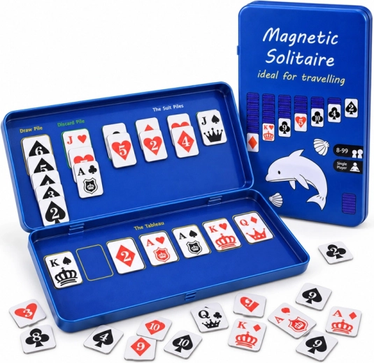 Magnetický cestovní pasjans pro 1 hráče