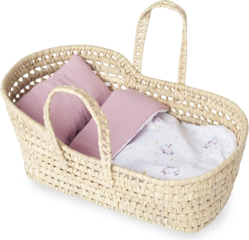 Mojžíšův košík pro panenku s povlečením velký Antonio Juan