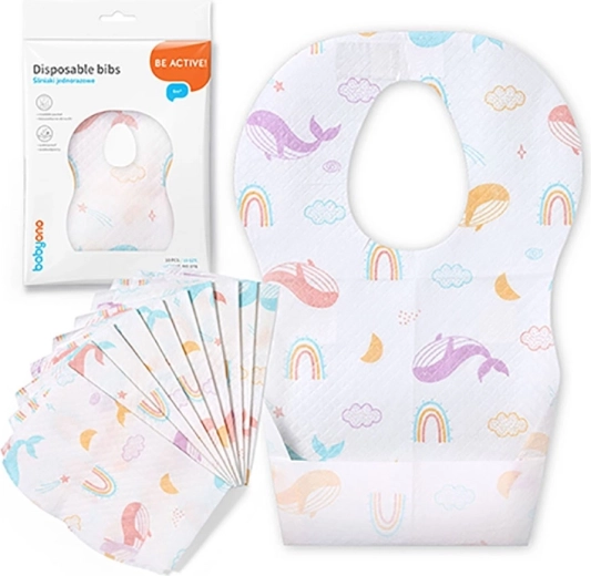 Jednorázové dětské bryndáky BABYONO, 10 ks