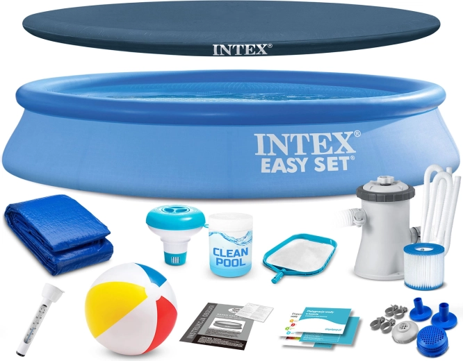 Zahradní rozkládací bazén 305 × 61 cm INTEX se sadou 16v1