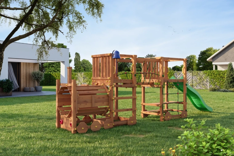 Lanový most a lezecká síť pro rozvoj dovedností