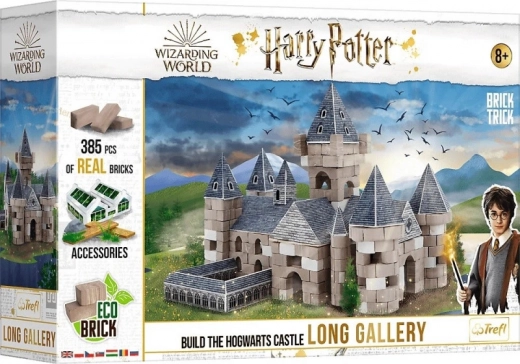 TREFL Brick Trick Harry Potter Dlouhá galerie XL stavebnice z pravých cihel (385 dílků)