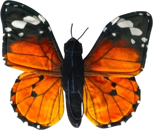 Motýl monarcha červený 30 cm