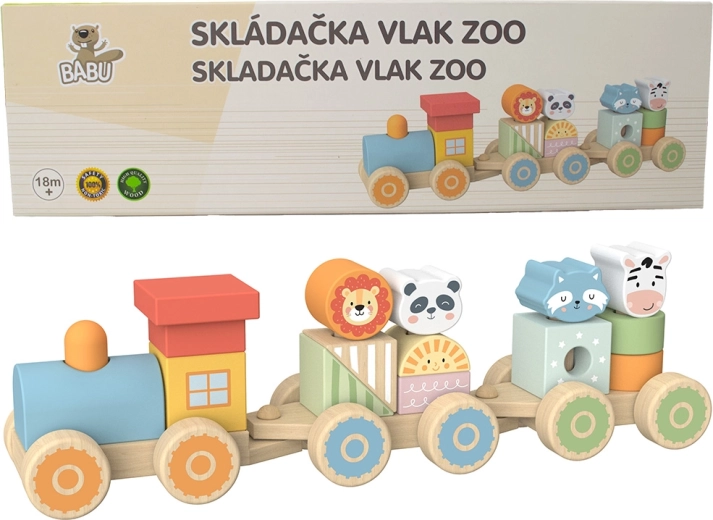 Babu dřevěný vláček Safari
