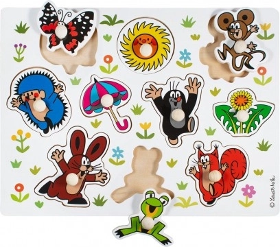 Dřevěné vkládací puzzle KRTEČEK velké