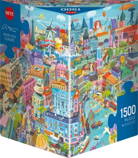 Heye puzzle Stará dobrá Evropa 1500 dílků