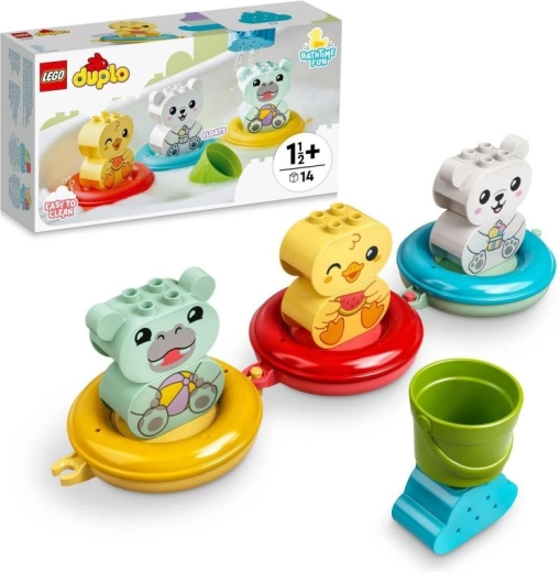 LEGO DUPLO Zábava ve vaně: plovoucí vláček se zvířátky
