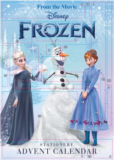 Frozen adventní kalendář s papírenskými překvapeními