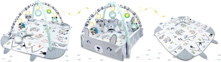 3v1: otevřená podložka, hnízdečko i hrací koutek