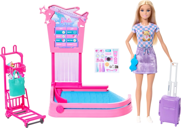 Panenka Barbie „Malibu“ připravená na cestu