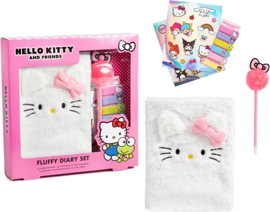 Hello Kitty plyšový deník se sadou doplňků