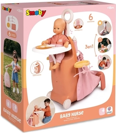 Smoby Baby Nurse multifunkční kufřík pro panenky